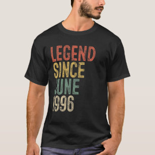 Camiseta Leyenda Desde Junio De 1996 Hombres Mujer 25 Cumpl