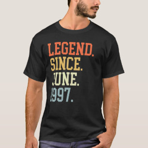 Camiseta Leyenda Desde Junio De 1997 Para Hombres Mujeres J