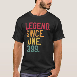 Camiseta Leyenda Desde Junio De 1999 22º Cumpleaños 22 Años