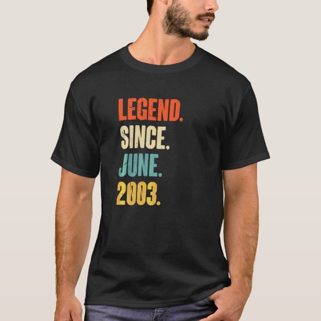 Camiseta Leyenda desde junio de 2003 19 años (Anverso)