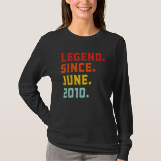Camiseta Leyenda desde junio de 2010 12ª cosecha de cumplea