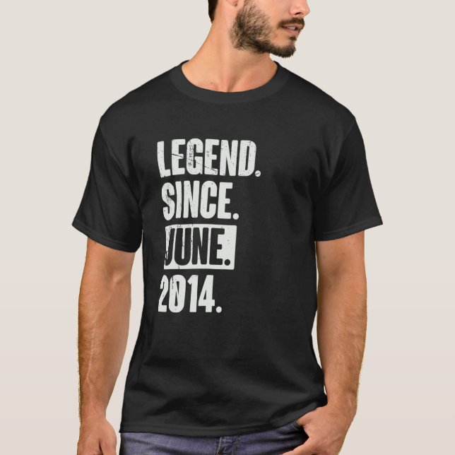 Camiseta Leyenda desde junio de 2014 8 años (Anverso)