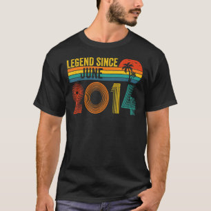 Camiseta Leyenda desde junio de 2014 8 cumpleaños 8 años Vi