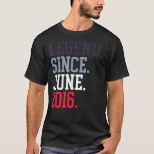 Camiseta Leyenda Desde Junio De 2016 Para Hombres Mujeres J
