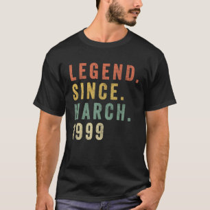 Camiseta Leyenda desde marzo de 1999, 21º cumpleaños