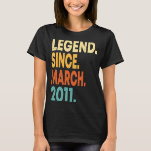 Camiseta Leyenda desde marzo de 2011 Niño Chica 12 años