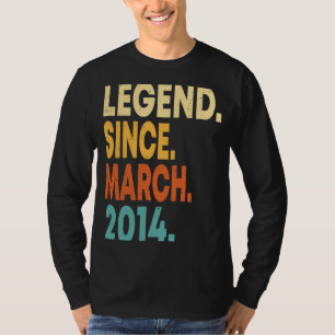 Camiseta Leyenda desde marzo de 2014 Niño Chica de 9 años N
