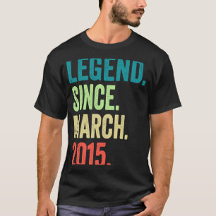 Camiseta Leyenda desde marzo de 2015 Niño Chica 8 años 8th 