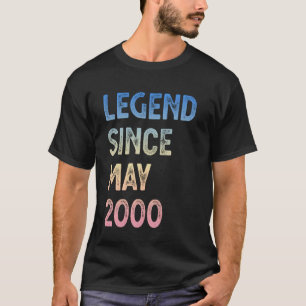 Camiseta Leyenda Desde Mayo 2000 Cumpleaños 25 Hombres Muje