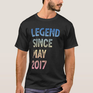 Camiseta Leyenda Desde Mayo 2017 8º Cumpleaños Niños Niñas
