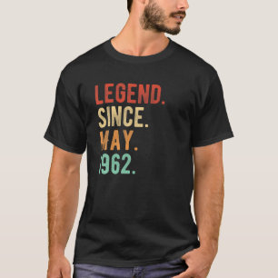 Camiseta Leyenda Desde Mayo De 1962 Vintage Cumpleaños 60