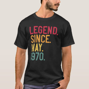 Camiseta Leyenda Desde Mayo De 1970 51A Cumpleaños 51 Años
