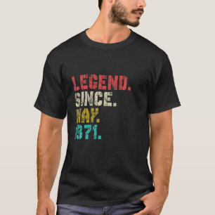 Camiseta Leyenda Desde Mayo De 1971 50º Cumpleaños 50 Años 