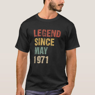 Camiseta Leyenda Desde Mayo De 1971 50º Cumpleaños 50 Años