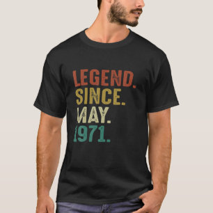 Camiseta Leyenda Desde Mayo De 1971 50º Regalo De Cumplea