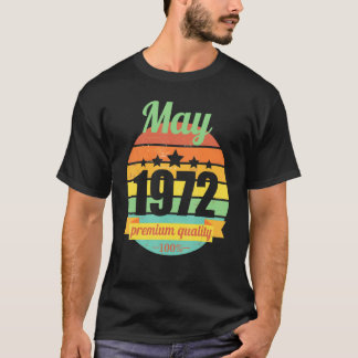Camiseta Leyenda desde mayo de 1972 50 Años 50 años 50. Cum