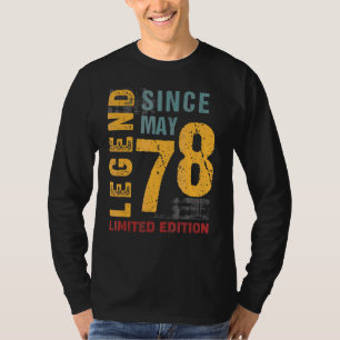 Camiseta Leyenda Desde Mayo De 1978 Por 44 Años
