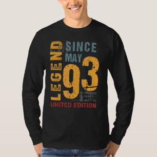 Camiseta Leyenda Desde Mayo De 1993 A Los 29 Años