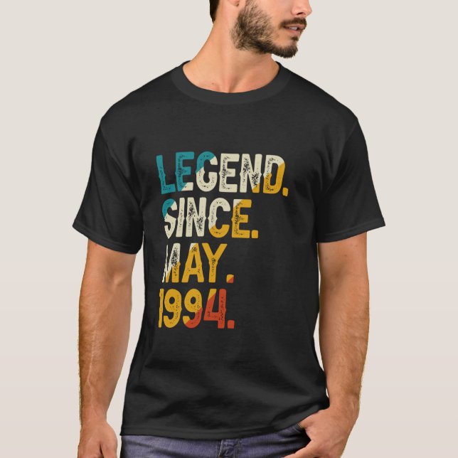 Camiseta Leyenda desde mayo de 1994 30ª cosecha de cumpleañ (Anverso)