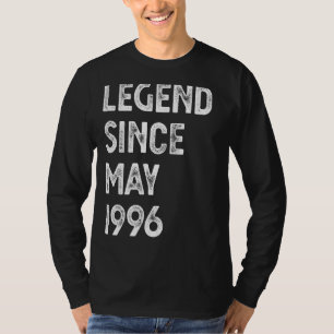 Camiseta Leyenda desde mayo de 1996 26º cumpleaños de mujer