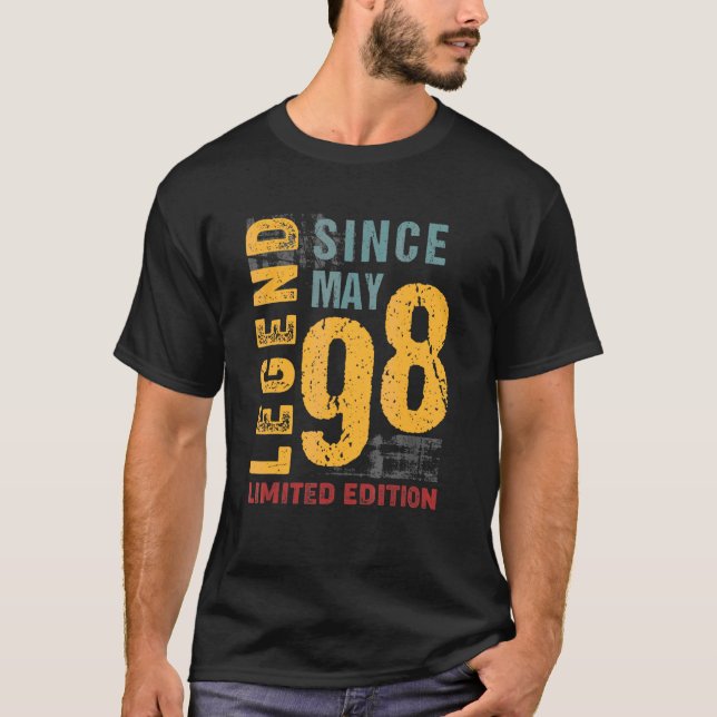 Camiseta Leyenda Desde Mayo De 1998 Por 24 Años (Anverso)
