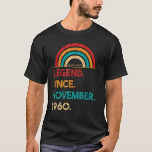 Camiseta Leyenda desde noviembre de 1960 Nació el 62º cumpl