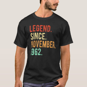 Camiseta Leyenda desde noviembre de 1962 Vintage Birthday 6