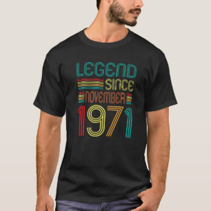 Camiseta Leyenda desde noviembre de 1971 Retro 51 años