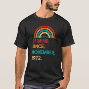Camiseta Leyenda desde noviembre de 1972 Nació el 50º cumpl