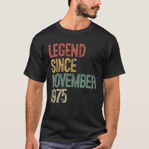 Camiseta Leyenda Desde Noviembre De 1975 45º Regalo De Cump