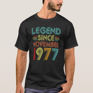 Camiseta Leyenda desde noviembre de 1977 45º cumpleaños Ret