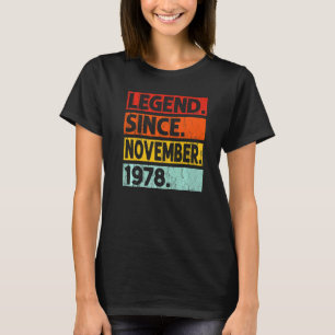 Camiseta Leyenda desde noviembre de 1978 44ª cosecha de cum