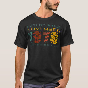 Camiseta Leyenda desde noviembre de 1978, edición limitada 