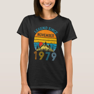 Camiseta Leyenda desde noviembre de 1979 43er cumpleaños 43