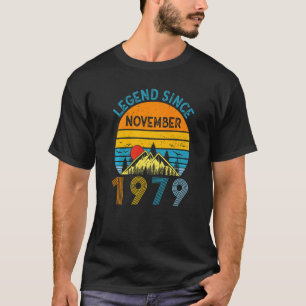 Camiseta Leyenda desde noviembre de 1979 43er cumpleaños 43
