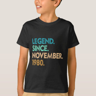 Camiseta Leyenda desde noviembre de 1980 Ropa