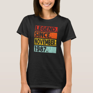 Camiseta Leyenda desde noviembre de 1987 35ª cosecha de cum