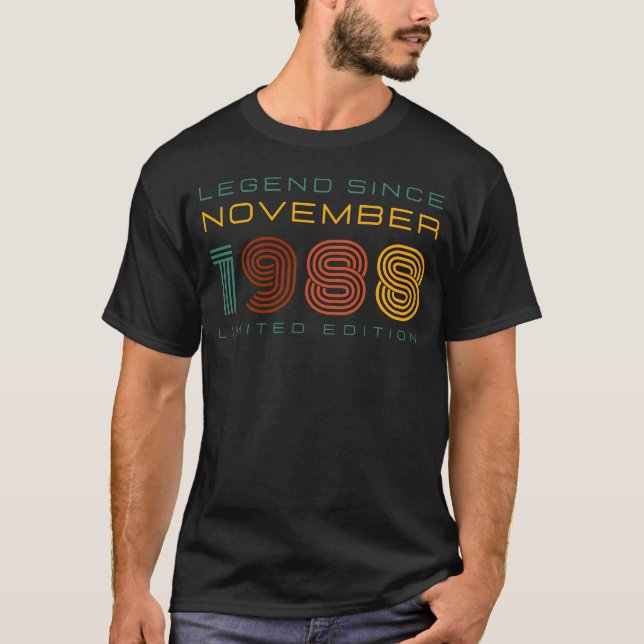 Camiseta Leyenda desde noviembre de 1988, edición limitada  (Anverso)