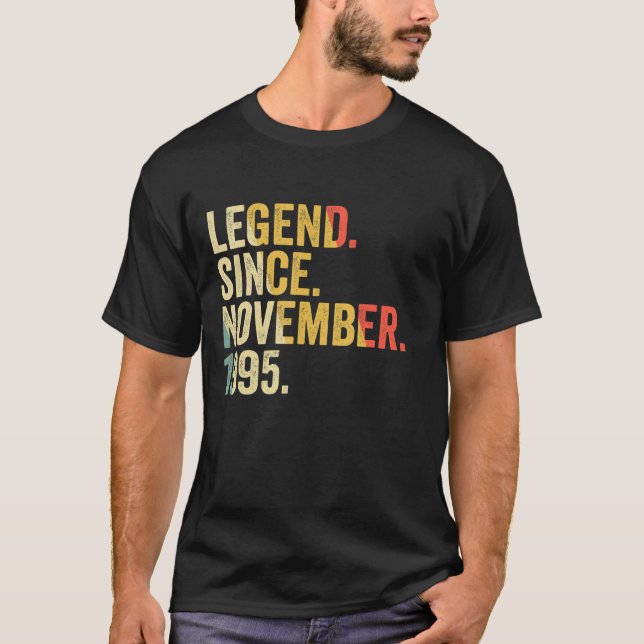 Camiseta Leyenda desde noviembre de 1995 27 años (Anverso)