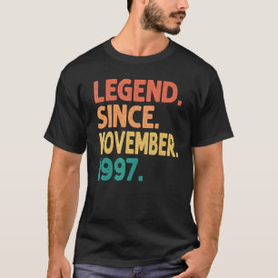 Camiseta Leyenda desde noviembre de 1997 25º cumpleaños Ret