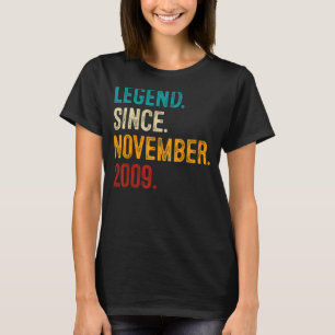 Camiseta Leyenda desde noviembre de 2009 13 años