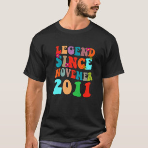 Camiseta Leyenda desde noviembre de 2011 Viejo Cumpleaños R
