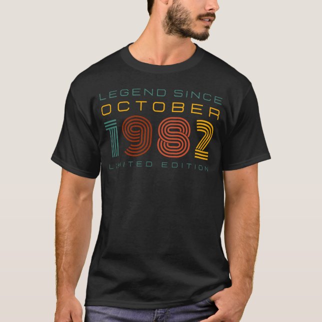 Camiseta Leyenda Desde Octubre 1982, Edición Limitada Hombr (Anverso)