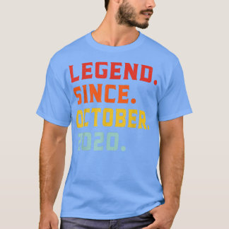 Camiseta Leyenda Desde Octubre 2020 Segunda Vintage Cumplea