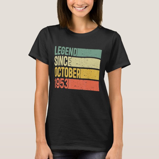 Camiseta Leyenda desde octubre de 1953 69 años de edad 69º  (Anverso)