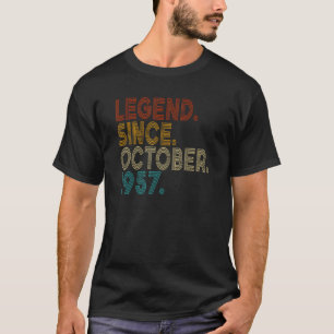 Camiseta Leyenda desde octubre de 1957 66º cumpleaños 66 añ
