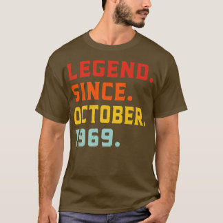 Camiseta Leyenda desde octubre de 1969 53ª cosecha de cumpl