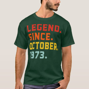 Camiseta Leyenda desde octubre de 1973 49ª cosecha de cumpl