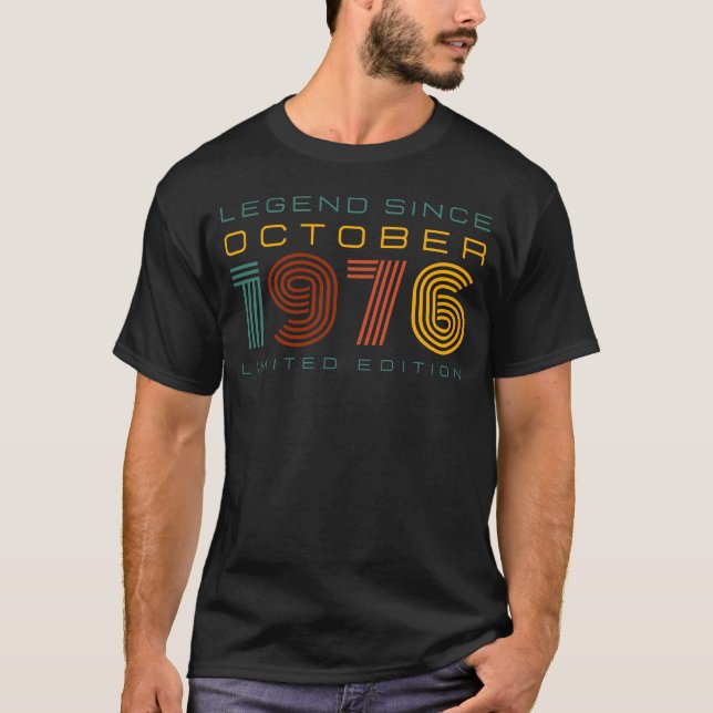 Camiseta Leyenda desde octubre de 1976, edición limitada ma (Anverso)