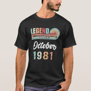 Camiseta Leyenda desde octubre de 1981 Bir de 41 años de an